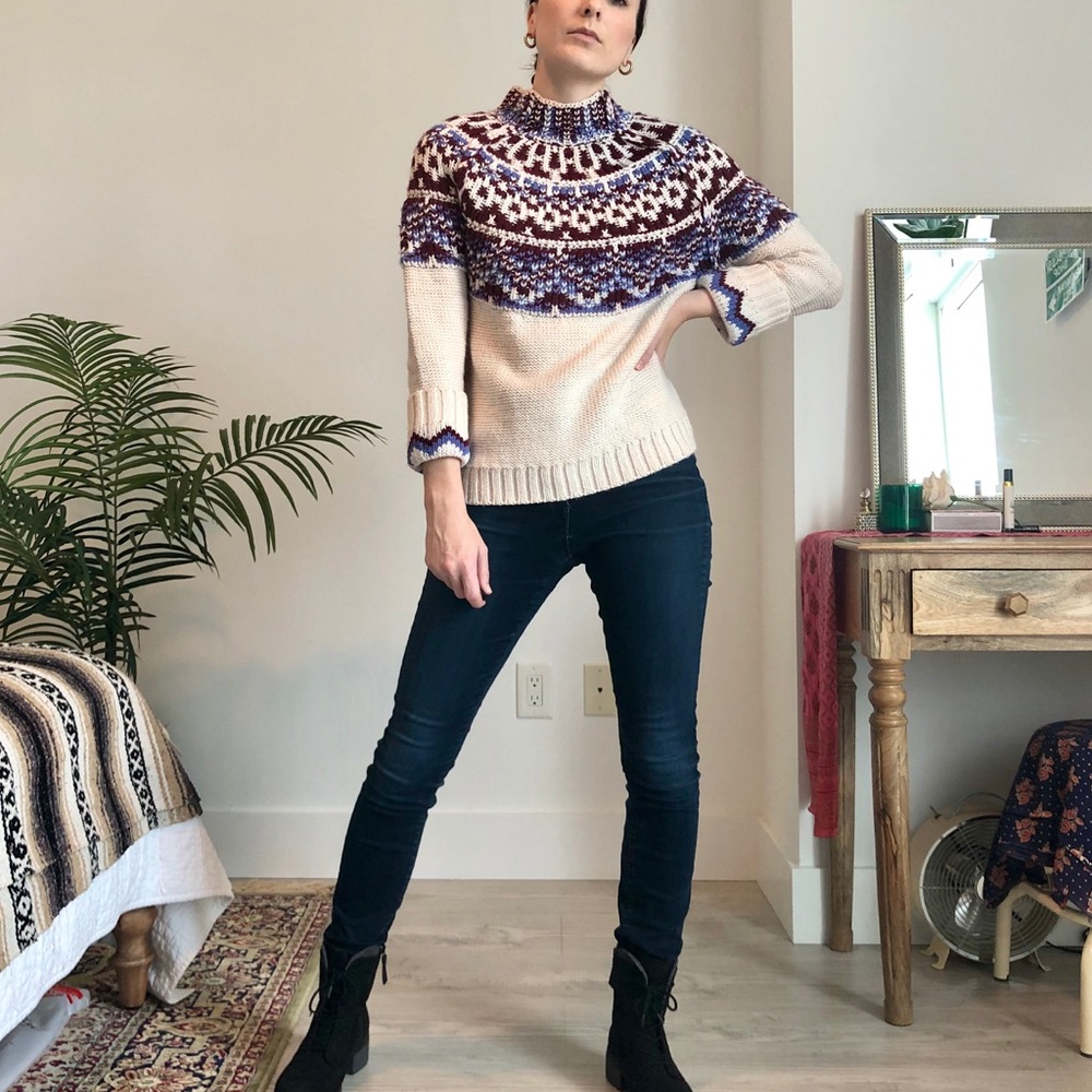 🌟SOLD🌟 Topshop Fair Isle Sweater - Picture 2 of 5